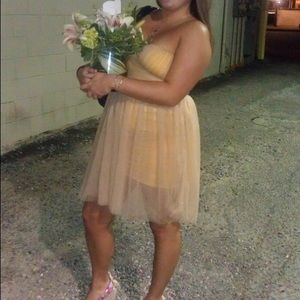 Yellow sheer Minuet dress